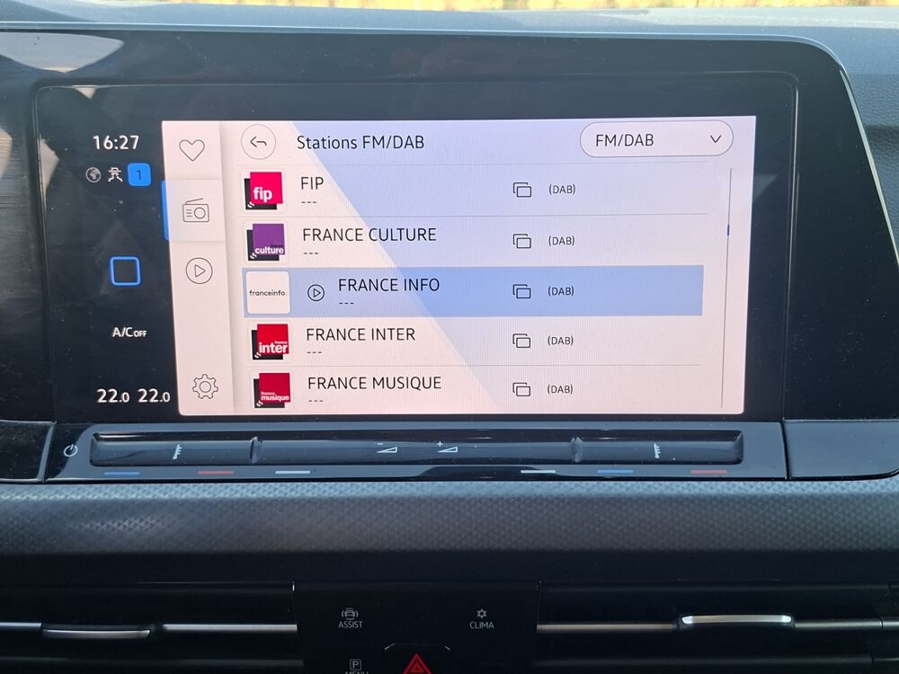 Golf 8 1.5 eTSI 130 ch active dsg7 /2eme main/Entretien Volkswage 2022 occasion 43000 Le Puy-en-Velay