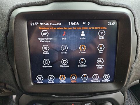Renegade 1.3 T4 240 4xe Hybrid PhevTrailhawk Awd /Apple CarPlay/Clima 2021 occasion 35000 Rennes