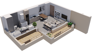  Appartement � vendre 1 pi�ce 36 m�