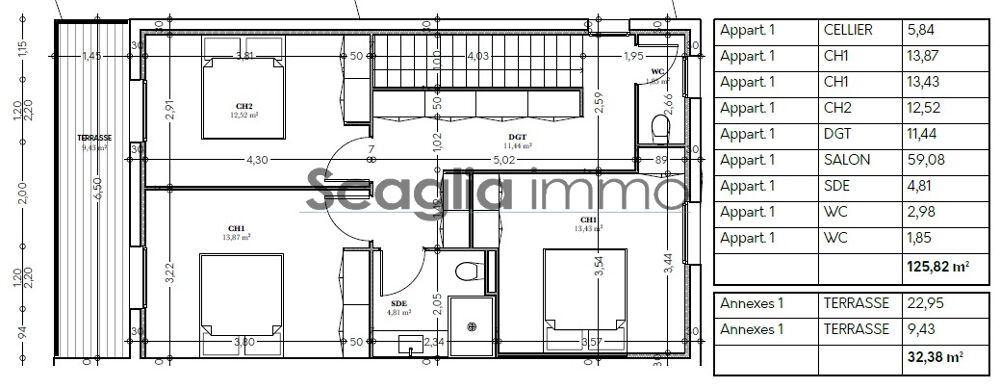 Vente Maison Vente, exclusivit ! Bastelicaccia Villa de 124 m2 avec jardin et terrasse. Bastelicaccia