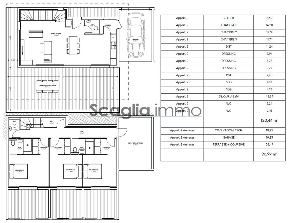 Vente Maison Vente, exclusivit ! Bastelicaccia Villa de 120 m2 avec jardin et garage. Bastelicaccia