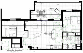  Appartement � vendre 3 pi�ces 70 m�