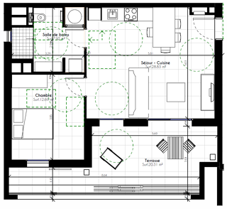  Appartement � vendre 2 pi�ces 49 m�