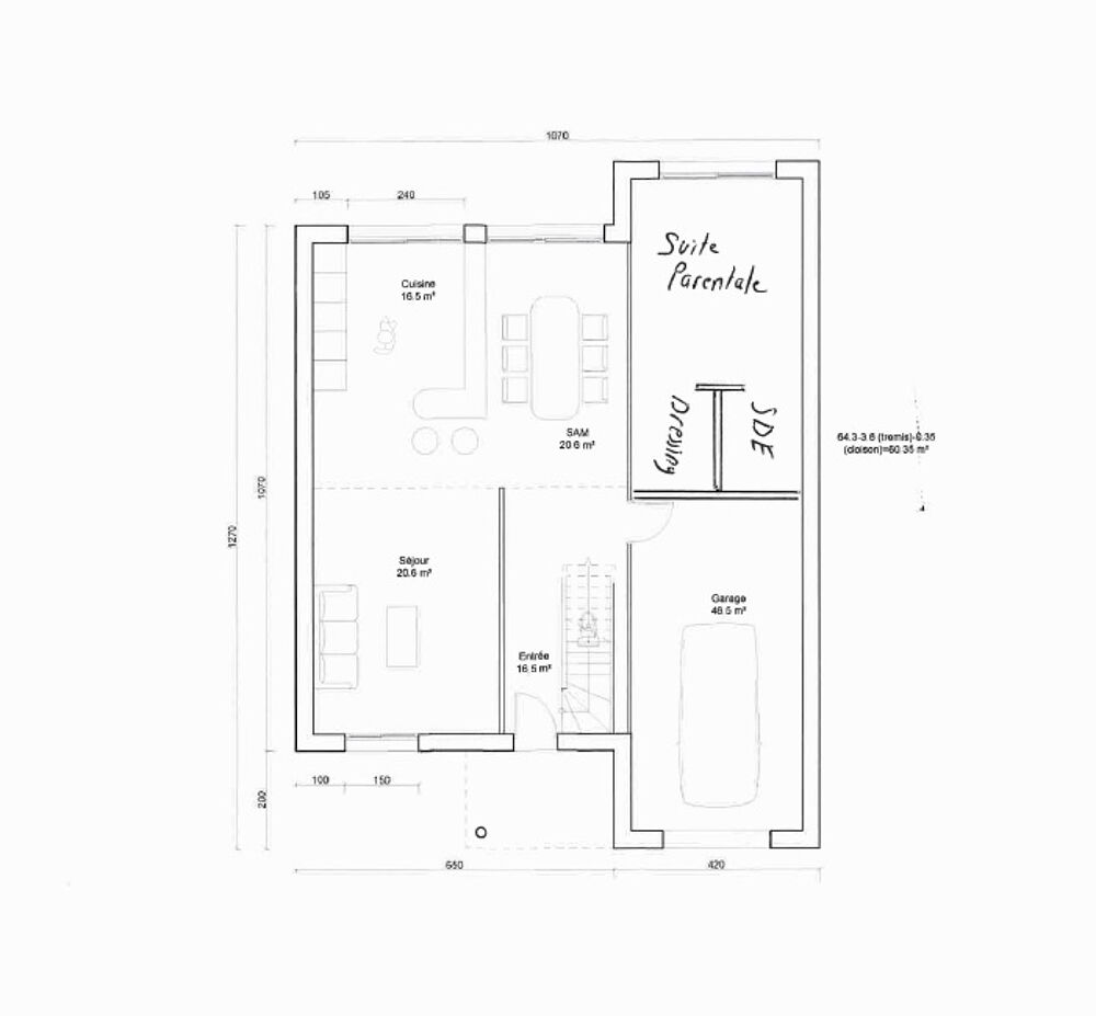 Maison semi plain-pied individuelle de 145m2