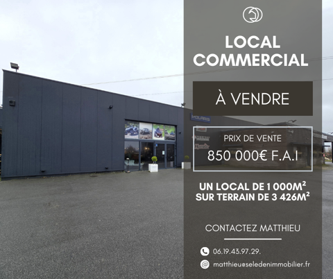 Local commercial de 1 000m2 850000 62161 Mar�uil