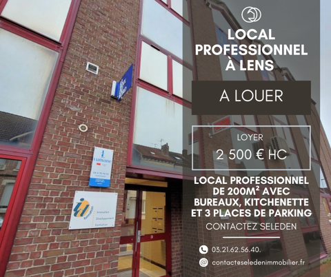 Local professionnel de 200m2 2500 62300 Lens