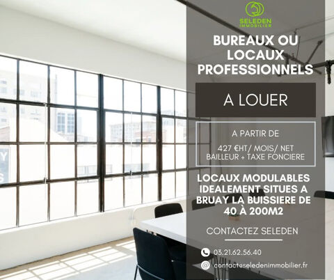 Bureaux de 41m2 &agrave; BRUAY LA BUISSIERE 427 62700 Bruay la buissiere