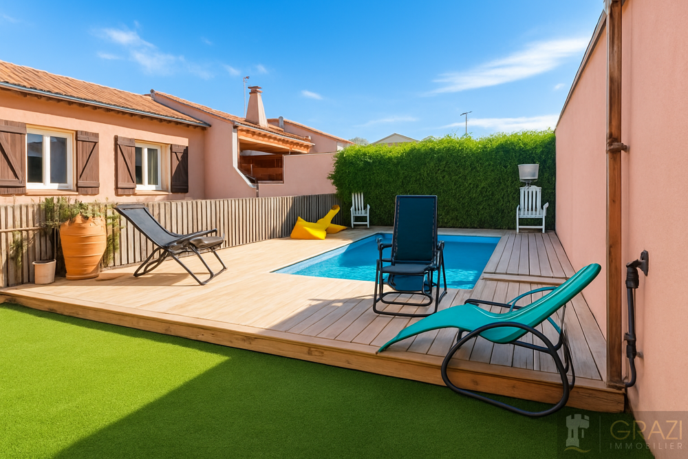 Appartement RDJ T5 de 93 m2 piscine SIX FOURS