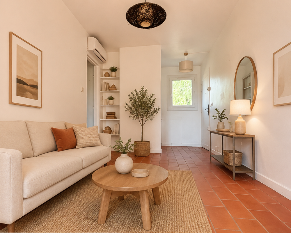 Appartement avec loggia, 2 cabines et 2 places de stationnement