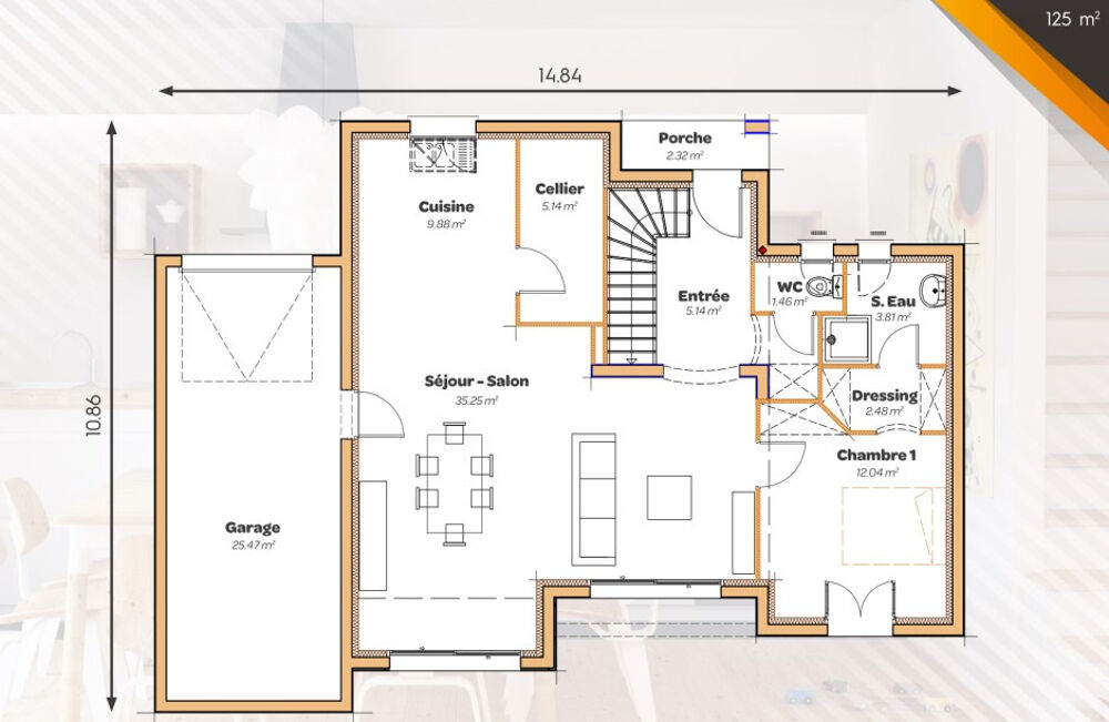 vente Maison - 5 pice(s) - 125 m Bassens (33530)