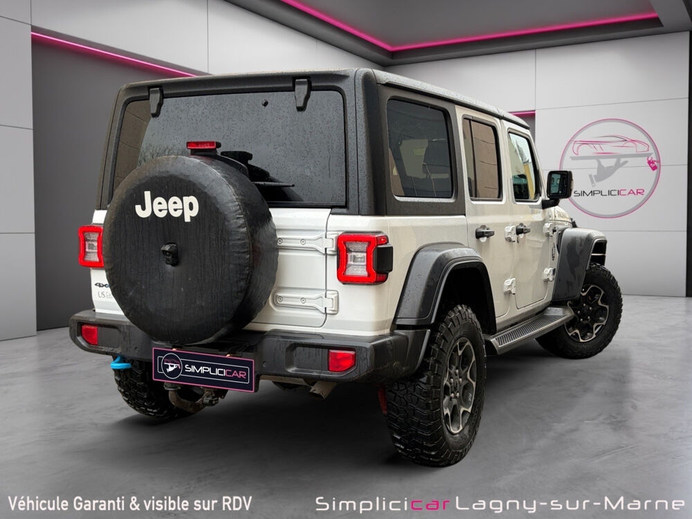 Wrangler Unlimited 4xe 2.0 l T 380 ch PHEV 4x4 BVA8 Rubicon 2021 occasion 77400 Lagny-sur-Marne
