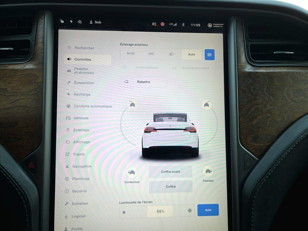 Model X MODEL X 100 kWh Dual-Motor Long Range Plus 2020 occasion 92420 Vaucresson