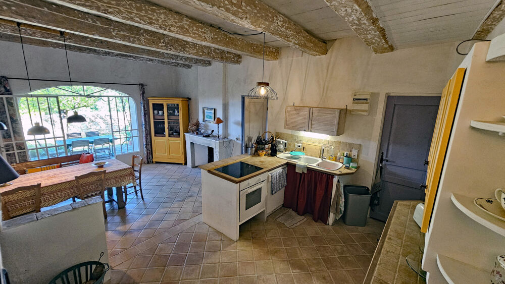 LUSSAN LA LÈQUE MAISON EN PIERRE 140 M2 DÉPENDANCE PISCINE & TENNIS