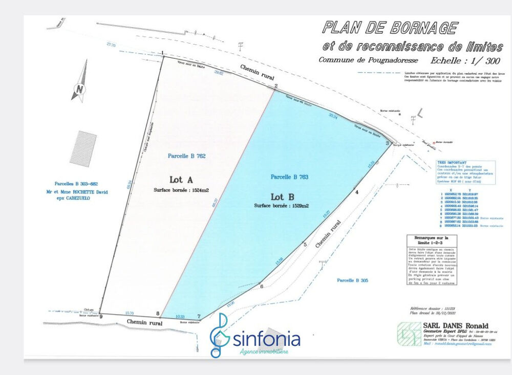 Vente Terrain Terrain constructible à vendre à Pougnadoresse Gard 30 Occitanie Pougnadoresse