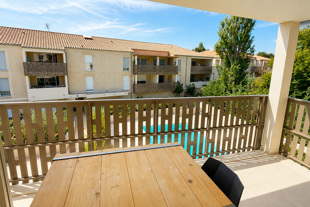 Vente Appartement Uzès - À quelques pas du centre historique, T2 avec terrasse, piscine et parking. Uzes