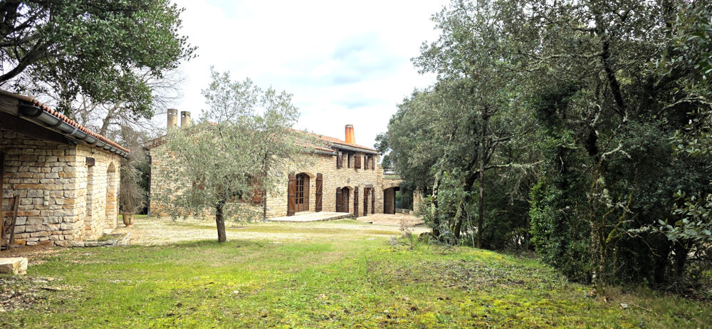 Vente Maison Maison en pierre avec vue panoramique et piscine entre Uzés et Barjac Mejannes le clap