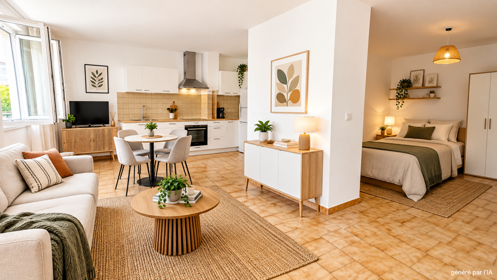 Vente Appartement Nîmes Studio 1 pièce 37m2 avec Terrasse et jardin privatif Nimes