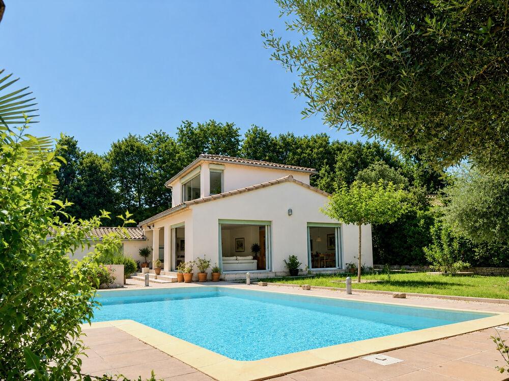 Villa avec piscine et jardin paysager à seulement 4 km d'Uzès