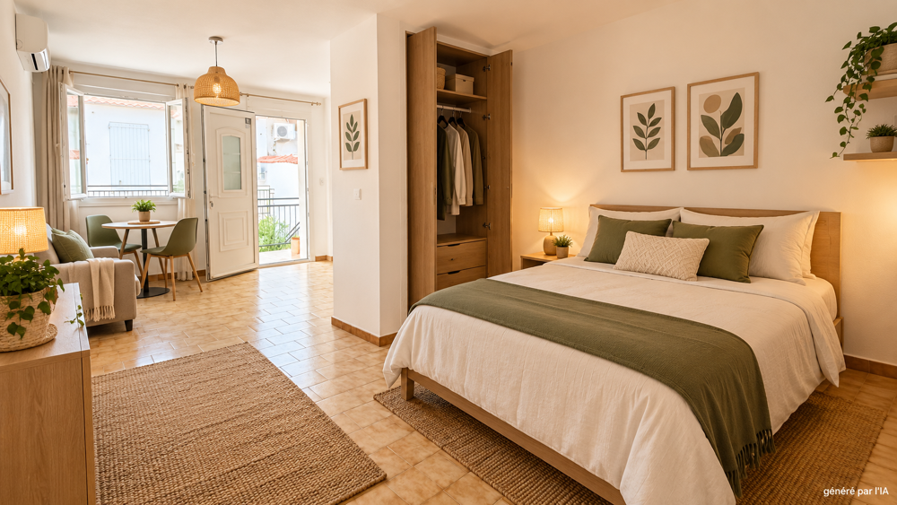 Nîmes Studio 1 pièce 37m2 avec Terrasse et jardin privatif