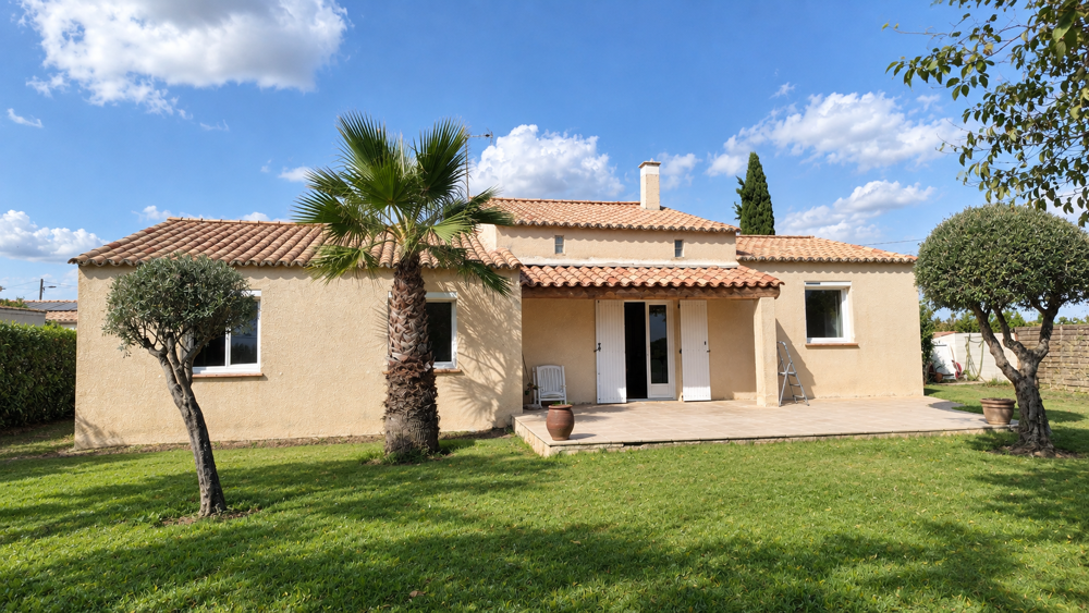 Maison au calme à 10 minutes de Nîmes sur belle parcelle de 1 200m2