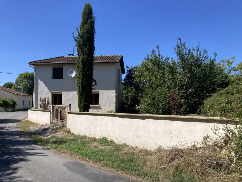 AVEC BEAU POTENTIEL, AGREABLE MAISON DE CAMPAGNE EN PIERRE, INDÉPENDANTE, GRANGE ET TERRAIN.