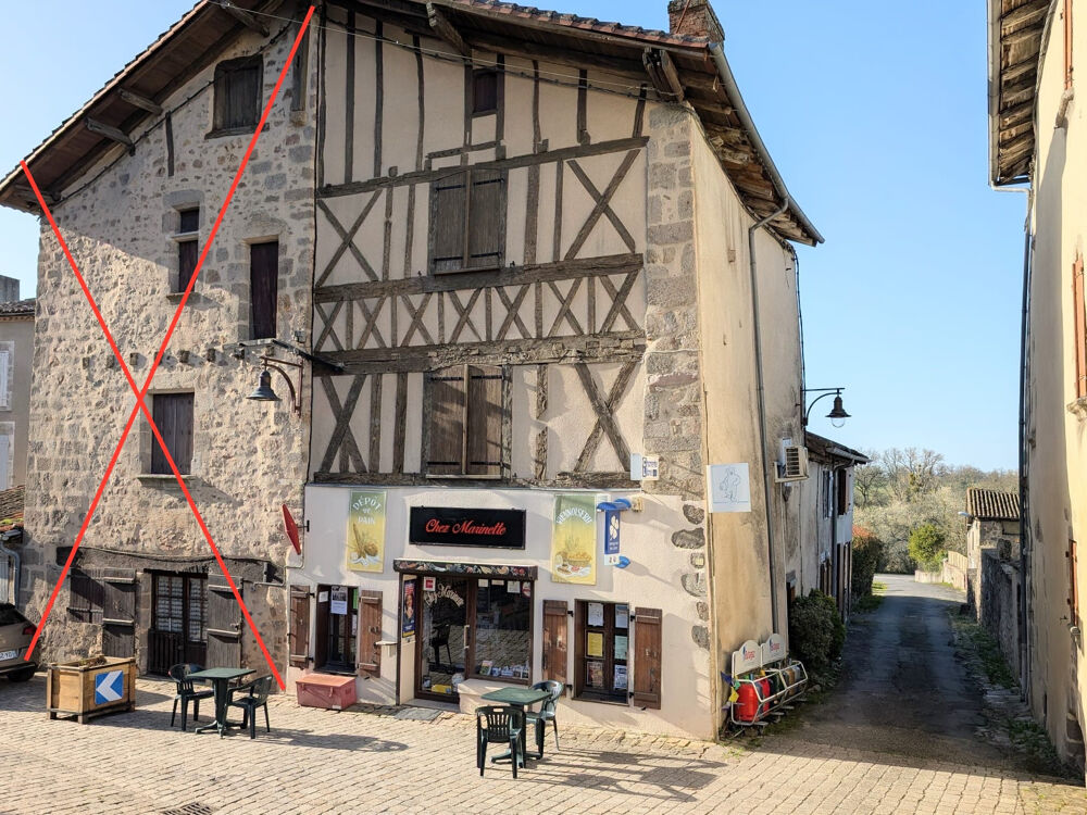 Vente Immeuble DANS UN JOLIE BOURG, IMMEUBLE LOUÉ AVEC LOCAL COMMERCIAL EN ACTIVITÉ Lesterps