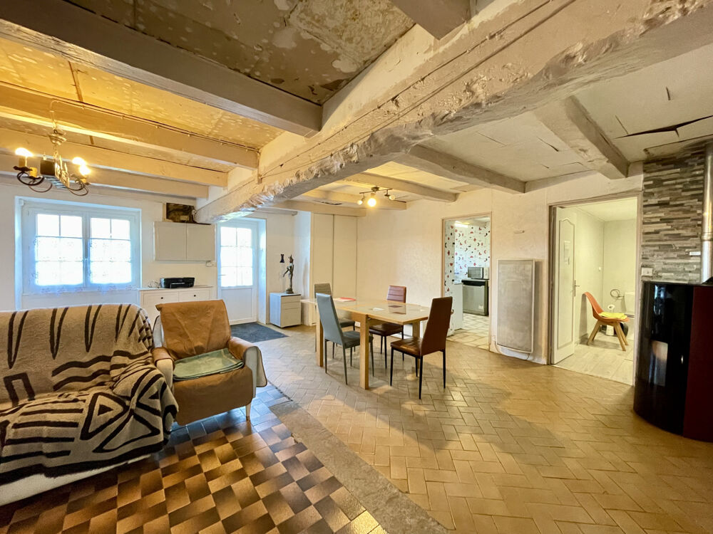 BEAU POTENTIEL A EXPLOITER : MAISON AVEC GRANGE ET JARDIN, TOITURE NEUVE.