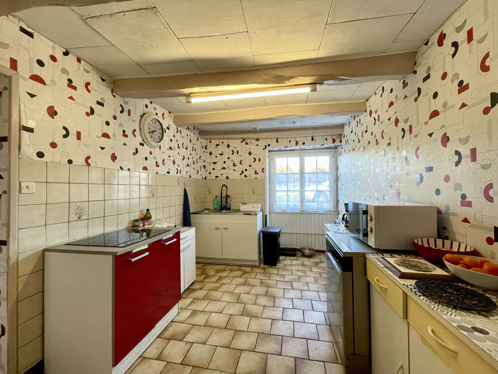 BEAU POTENTIEL A EXPLOITER : MAISON AVEC GRANGE ET JARDIN, TOITURE NEUVE.