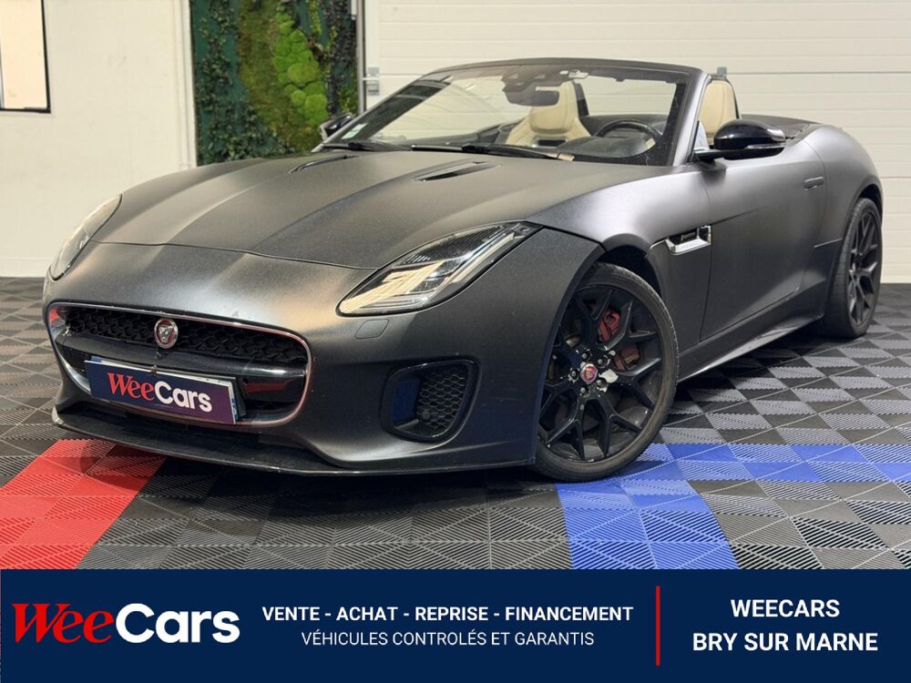 F-Type Cabriolet 2.0i BVA 300 - Garantie 12 MOIS 2018 occasion 94360 Bry-sur-Marne