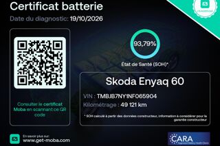Enyaq IV 60 180CH 58KWH 2022 occasion 38550 Clonas-sur-Var&egrave;ze