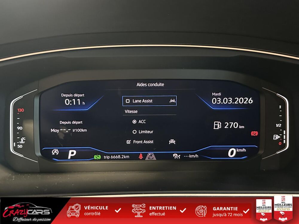 Tiguan R-Line 2.0 TDI 150 - DSG 7 - ATTELAGE - ACC - CAM 2023 occasion 25300 Pontarlier