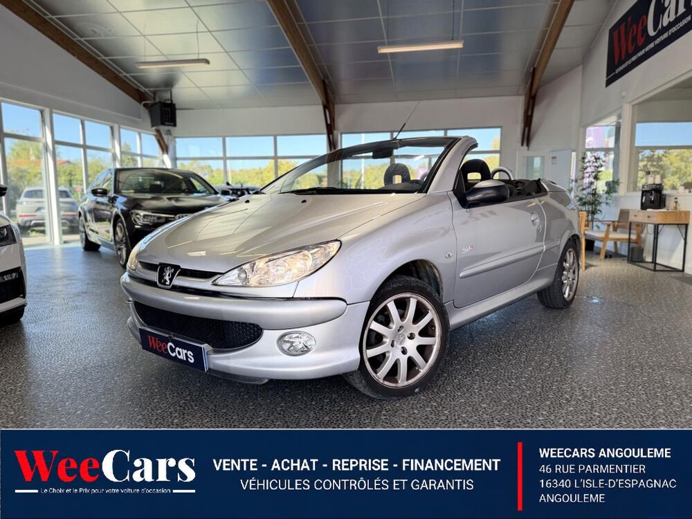 206 CC CC 1.6 110CH QUICKSILVER GARANTIE 6 MOIS 2006 occasion 16000 Angoul&ecirc;me
