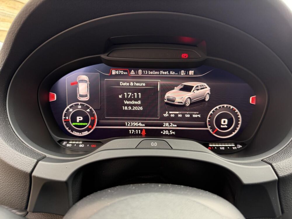 A3 Sportback 2.0 TDI - 150 - BV S-Tronic 7 8V SPORTBACK S line 2018 occasion 19100 Brive-la-Gaillarde
