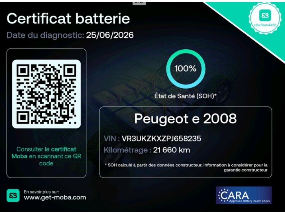 2008 II ELECTRIQUE 136 ACTIVE PACK 50Kwh 2023 occasion 77090 Coll&eacute;gien