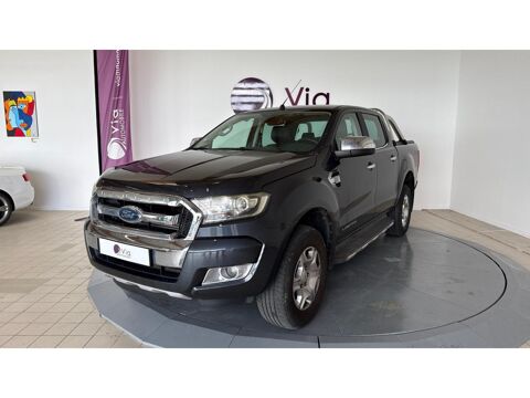 Ford Ranger 2.2 TDCi 160 - CABINE DOUBLE Limited / CARPLAY / ATTELAGE / 2017 occasion Saujon 17600