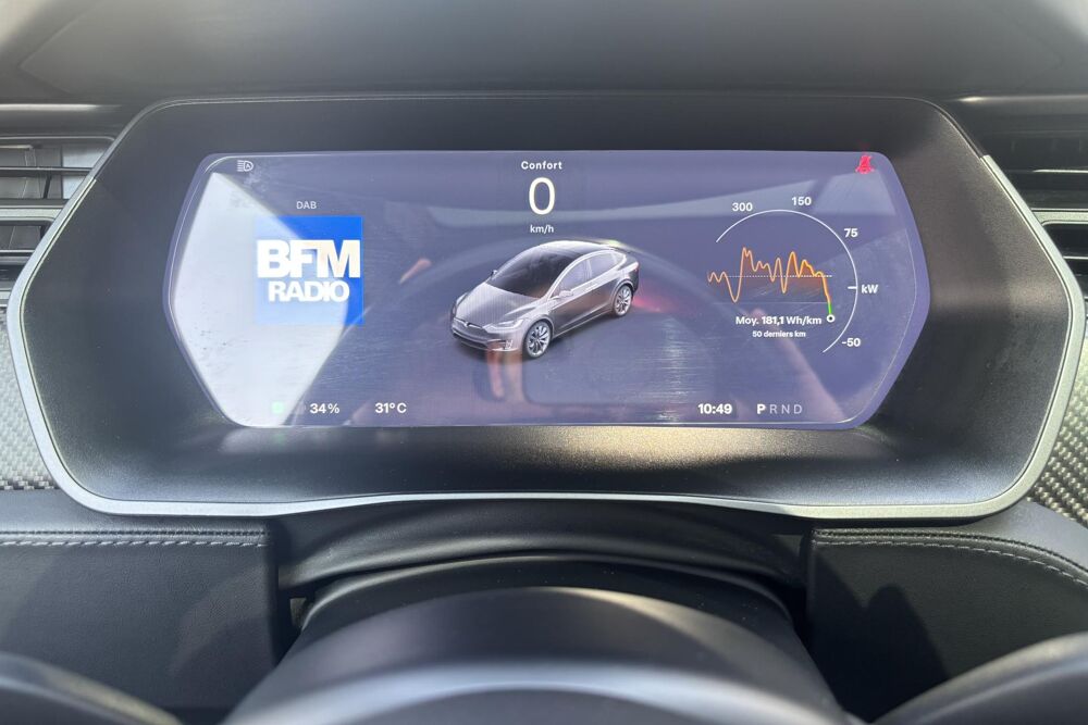 Model X 100D 525 ch- Autopilot Am&eacute;lior&eacute; - Int&eacute;rieur Cuir & Cam&eacute;ra 36 2018 occasion 78760 Jouars-Pontchartrain