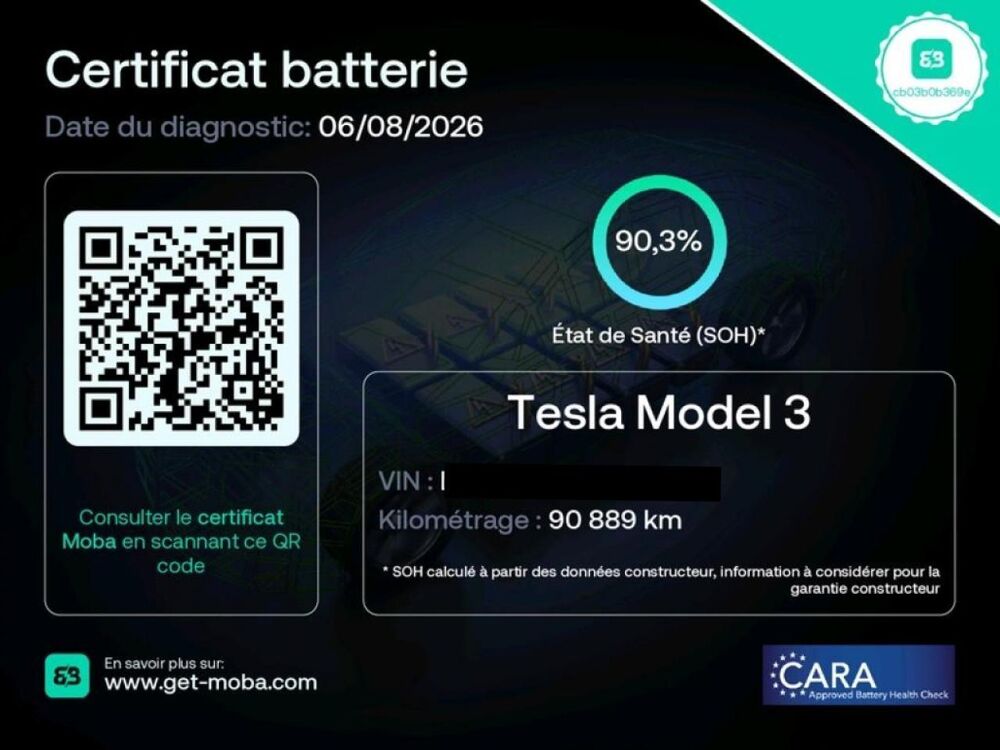 Model 3 RWD MY22 Standard Plus 2022 occasion 47200 Saint-Pardoux-du-Breuil