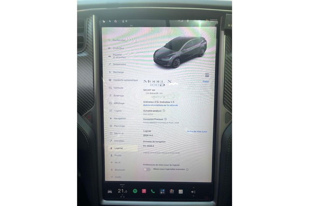 Model X 100D 525 ch- Autopilot Am&eacute;lior&eacute; - Int&eacute;rieur Cuir & Cam&eacute;ra 36 2018 occasion 78760 Jouars-Pontchartrain