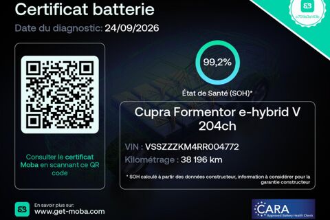 Formentor 1.4 E-HYBRID 204 V DSG6 2024 occasion 38550 Clonas-sur-Var&egrave;ze