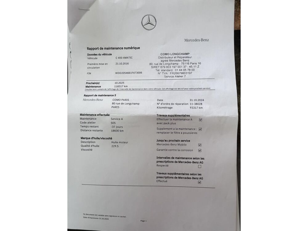 Classe M ML 500 BlueEfficiency - BVA 7G-Tronic Plus - BM 166 Fascina 2015 occasion 83490 Le Muy
