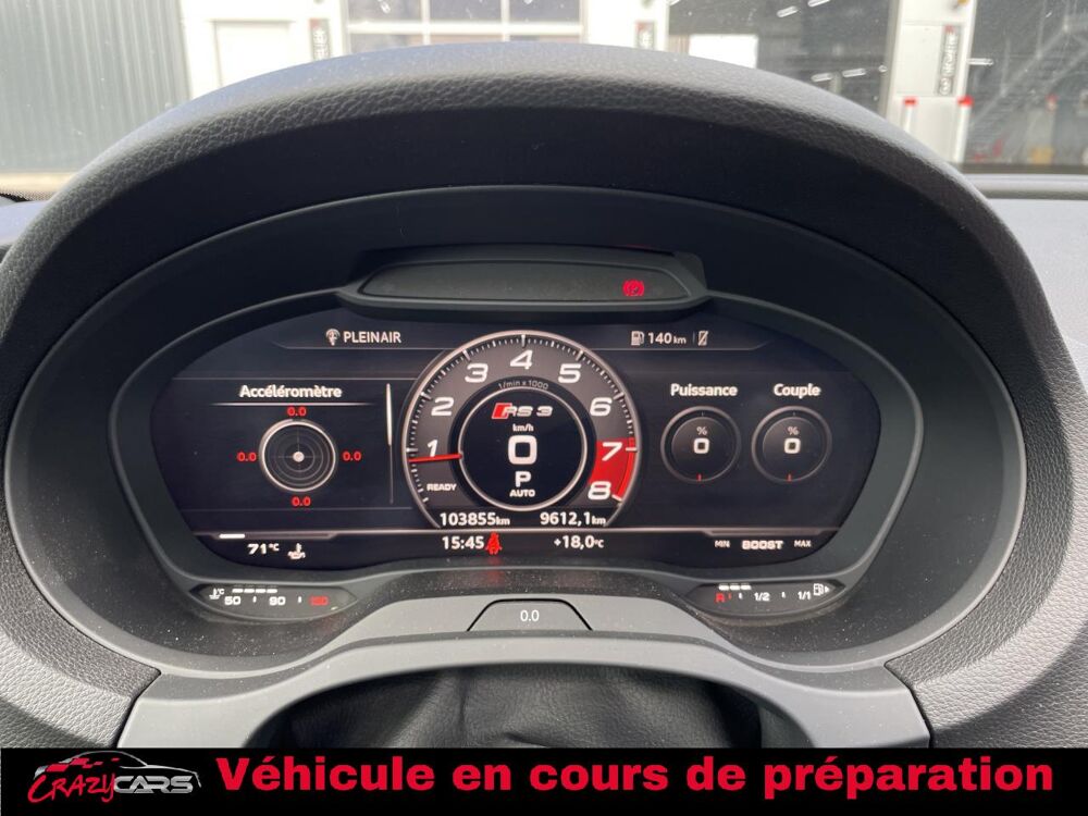 RS3 Quattro 2.5 TFSI 400 S-tronic - Cam&eacute;ra - Toit ouvrant - B & 2019 occasion 25300 Pontarlier