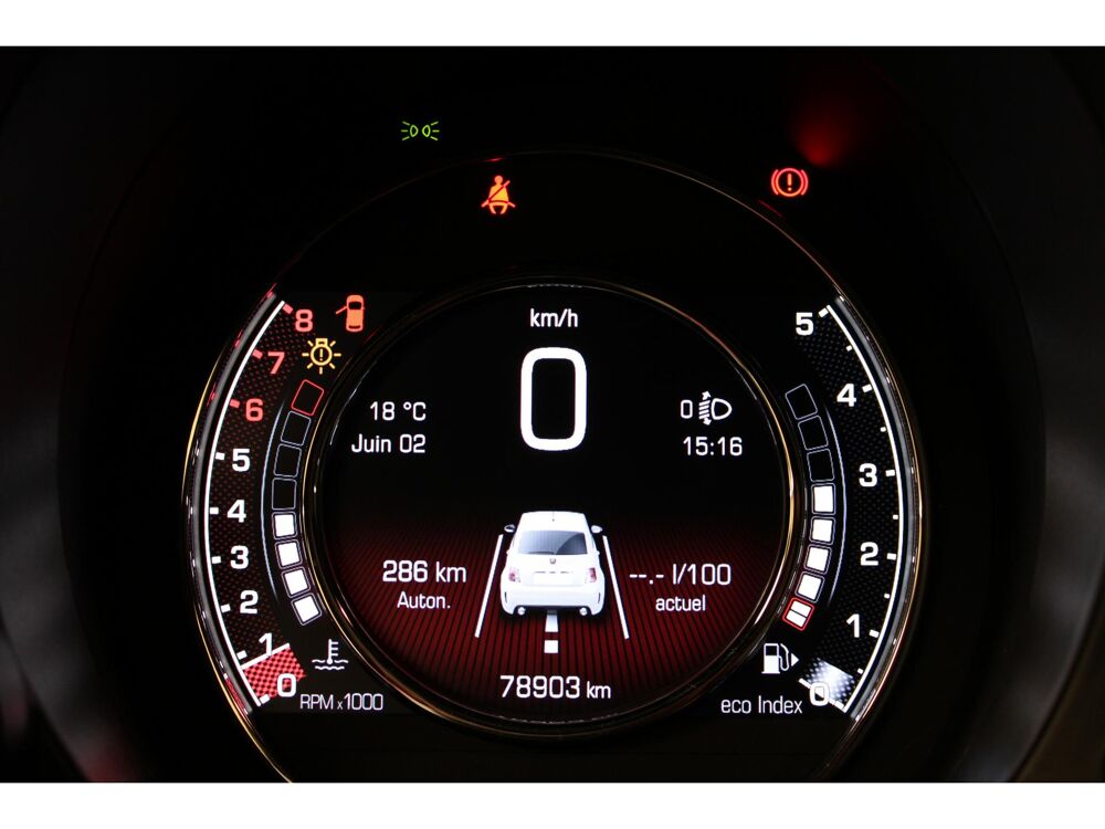 500 Fiat 1.4i 16V - 135 - 139g BERLINE Abarth PHASE 1 2016 occasion 59493 Villeneuve-d'Ascq