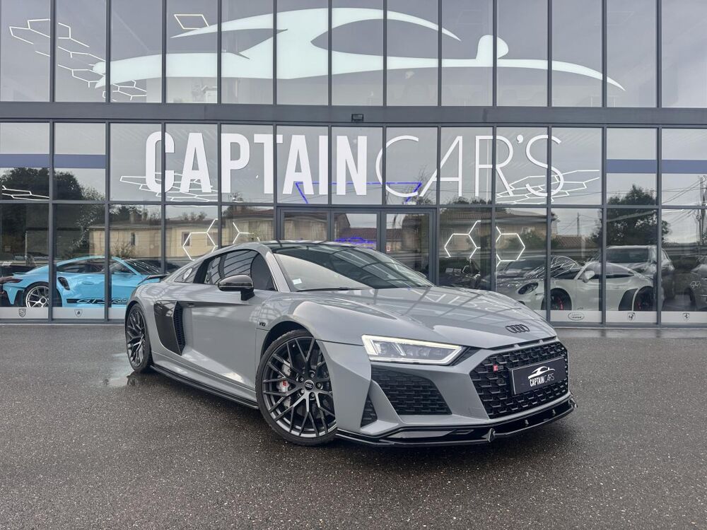R8 Quattro 5.2 V10 Plus FSI - EX AKRAM - LIGNE QUICKSILVER - GA 2016 occasion 33450 Montussan