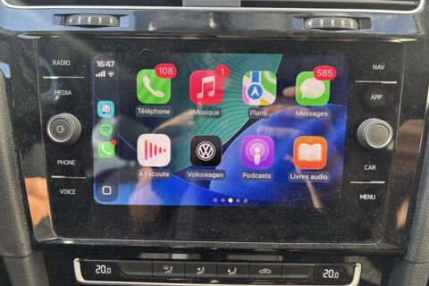Golf 1.6 TDI 115 - 1&egrave;re Main - CarPlay - Distribution &agrave; Jour 2019 occasion 78760 Jouars-Pontchartrain