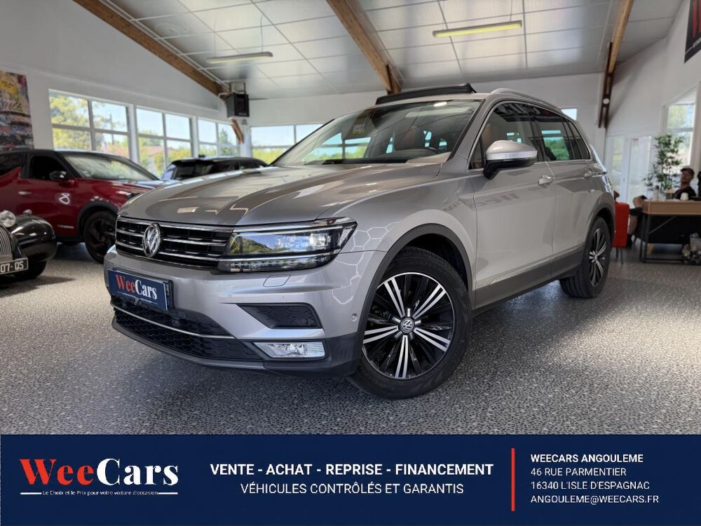 Tiguan 1.4 TSI 150CH ACT CARAT EXCLUSIVE DSG BVA GARANTIE 12 MOIS 2017 occasion 16000 Angoul&ecirc;me
