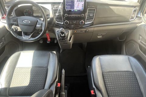 Transit Custom Ford 320 L1H1 2.0 EcoBlue - 185 ch - Carplay - 2 portes lat&eacute; 2020 occasion 78760 Jouars-Pontchartrain