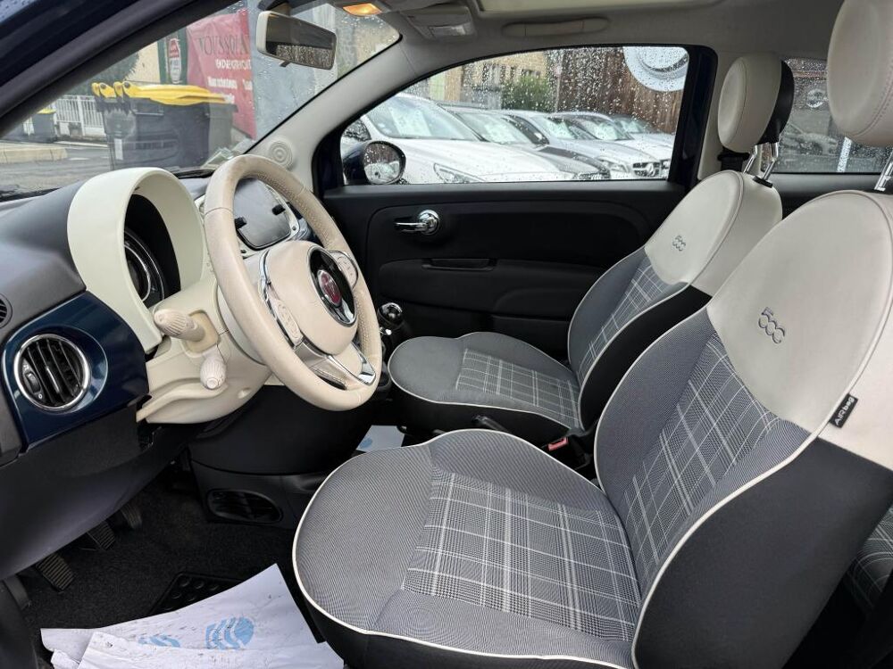 500 Fiat 1.2i - 69 Lounge TOIT OUVRANT + RADAR AR + CLIM 2019 occasion 19100 Brive-la-Gaillarde