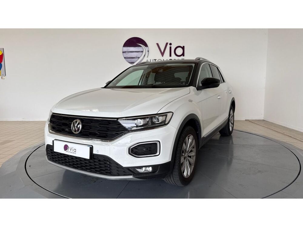 T-ROC 150 TFSI CARAT - CARPLAY / SUIVI VW / CAMERA AR / VIRTUAL CO 2019 occasion 17600 Saujon