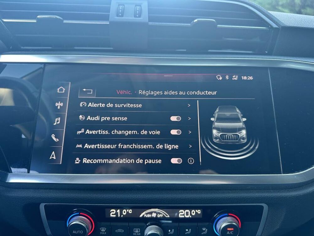 Q3 1.5 35 TFSI 150 DESIGN - CARPLAY - HAYON ELEC - SUIVI COMPLE 2020 occasion 13760 Saint-Cannat