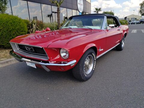 Mustang Rare cabriolet 302 code J, int&eacute;rieur cuir blanc v&eacute;ritable 1968 occasion 91830 Le Coudray-Montceaux